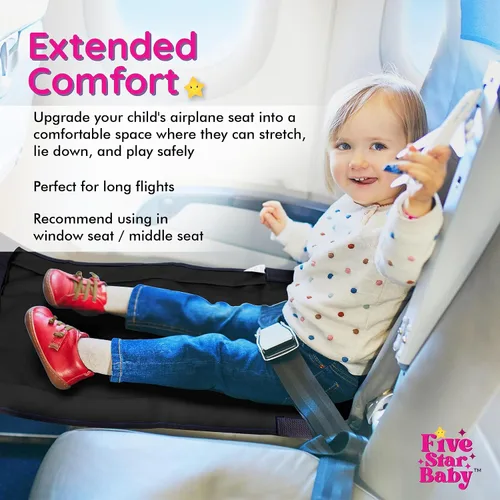 Vista 2 de Cama de Avión para Niños Pequeños - Cama de Avión para Niños Pequeños - Cama de Avión para Niños - Artículos Esenciales de Viaje en Avión para Bebés