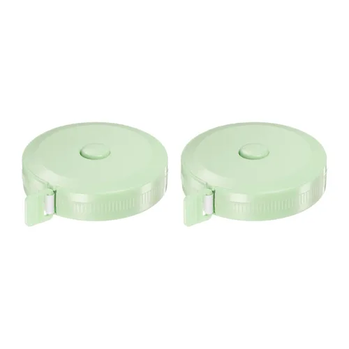 Vista 11 de HARFINGTON 2 cintas métricas redondas retráctiles de 4.9 ft/60 pulgadas, tamaño de bolsillo para medidas de cuerpo, tela, costura y manualidades