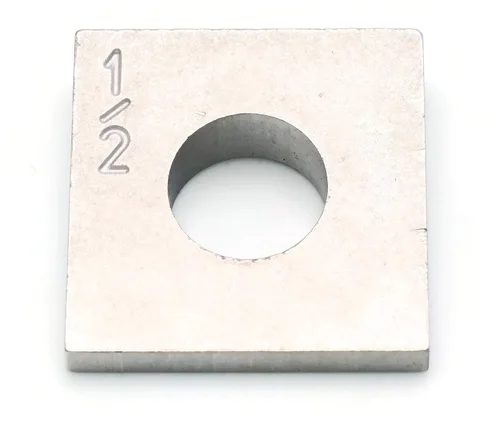 Vista 2 de Arandelas cuadradas biseladas en aceros inoxidables 304 - 1/4" - 1" (5, 1")
