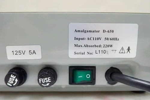 Vista 6 de Microprocesador avanzado dental del Amalgamator D650 de Digitaces de la tecnología del TPC controlado por Purple-Violet