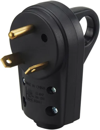 Vista 12 de BELOMI Enchufe RV de 30 amperios, adaptador de enchufe de repuesto resistente NEMA TT-30P, conector de alimentación eléctrica de 125 V, extremo