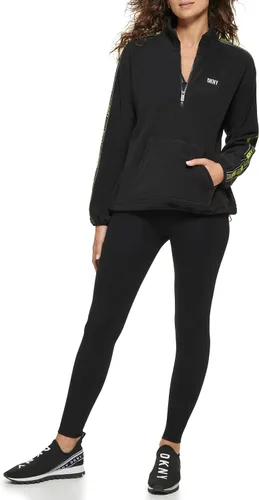 Vista 5 de DKNY Sudadera con capucha y logotipo de manga para mujer