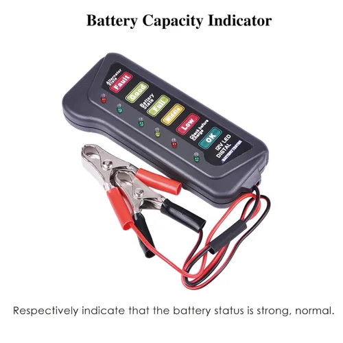 Vista 2 de Probador de batería Indicador de capacidad de batería Trabajo 6 indicadores para Rv Carrito de Golf Cortacésped Bicicleta Eléctrica Motocicleta