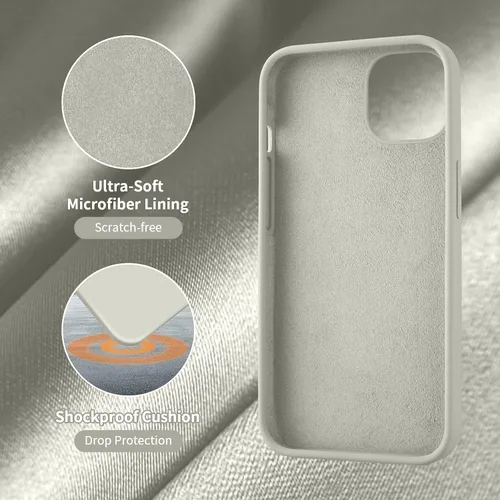 Vista 35 de Cordking Funda diseñada para iPhone 13, diseñada para iPhone 14, funda ultradelgada de silicona, funda protectora a prueba de golpes