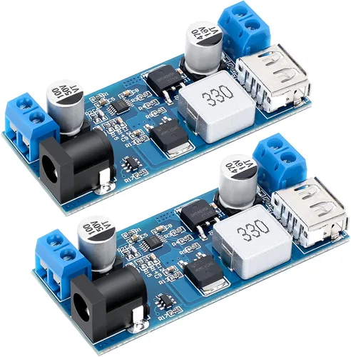 Vista 12 de DROK Convertidor Buck 12V a 5V, 5A USB Regulador de Voltaje DC 9V-36V Paso Abajo a DC 5V-5.3V 5.2V 3.5-6A Transformador de Voltaje Módulo de Fuente