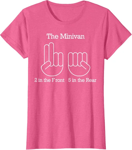 Vista 41 de The Minivan 2 In The Front 5 In The Rear Camiseta, Negro