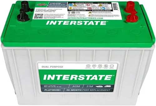 Vista 7 de Baterías interestatales Marine/RV Batería 12V 70Ah 750CCA Grupo 24 AGM