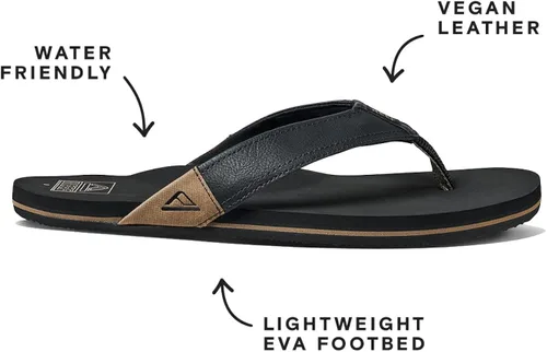Vista 3 de Reef Sandalias Newport para hombre, Marrón