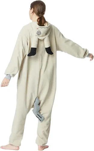 Vista 6 de OGU' DEAL Mimikyu - Disfraz de cosplay para adultos, pijama de una sola pieza para hombres y mujeres, cierre de cremallera