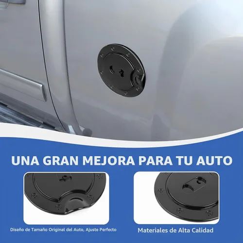 Vista 6 de RAZPOY Negro Tapa de Repuesto para Tanque de Gasolina Compatible con Chevy Silverado y GMC-SIERRA 2007-2013