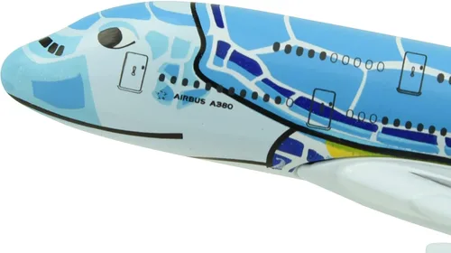 Vista 6 de TANG DYNASTY (TM 1:500 5.9 in A380 ANA Tortuga marina Metal Avión Modelo Avión Juguete Modelo de Avión Azul)