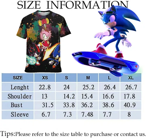 Vista 7 de KCNMEYY Camiseta de manga corta 3D de ancho completo para adolescentes, diseño moderno y fresco, unisex, adecuada para el uso diario