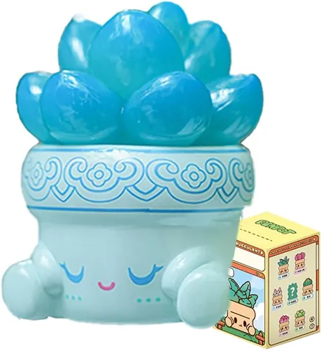 Vista 11 de Aven Rabbit Hugging Succulents 2 Series - Caja ciega de juguetes para figuras de acción lindas, modelo de regalo de cumpleaños, bolsa ciega
