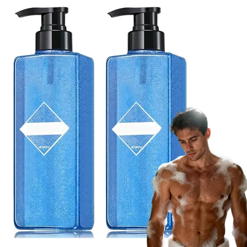 Vista 7 de Aquablue Gel de ducha Aquablue con aroma de larga duración, hidratación para el cuidado de los poros de limpieza profunda, gel de baño hidratante