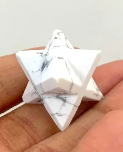 Vista 6 de Turmalina negra (una sola pieza) Piedra preciosa Merkaba Star Crystal Curación Reiki Feng Shui Energía Psíquica Hombres Mujeres Regalo Suerte