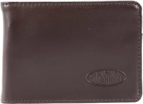Vista 10 de Big Skinny Cartera delgada de cuero Acrobat con clip para dinero, con capacidad para hasta 20 tarjetas