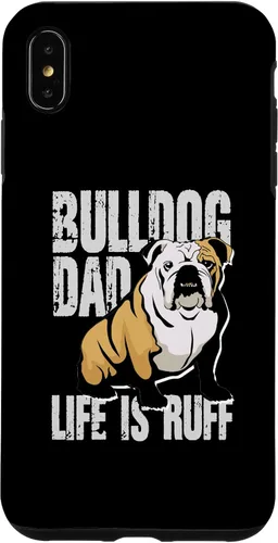 Vista 11 de iPhone 12 mini Bulldog Dad Life Is Ruff Funda propietaria de Bulldog Inglés