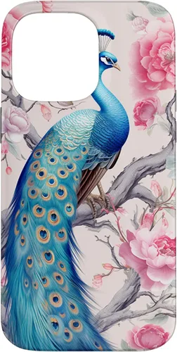Vista 21 de Chinoiserie Peacock Rose Garden Case for iPhone 17