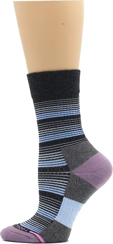 Vista 3 de Dr. Motion Calcetines de compresión para mujer con cojín mejorado y soporte de arco transpirable, 4 pares