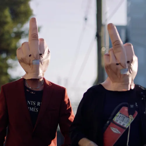 Vista 5 de Máscara de Halloween, máscara de dedo medio, máscaras divertidas de látex para adultos fiesta de disfraces para Halloween, cosplay