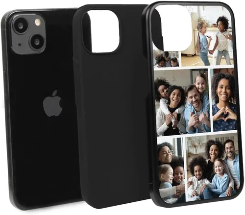 Vista 3 de Guard Dog Funda compatible con iPhone 13 Mini, grado militar, protección resistente de dos piezas, personalizada, fotos, seis marcos
