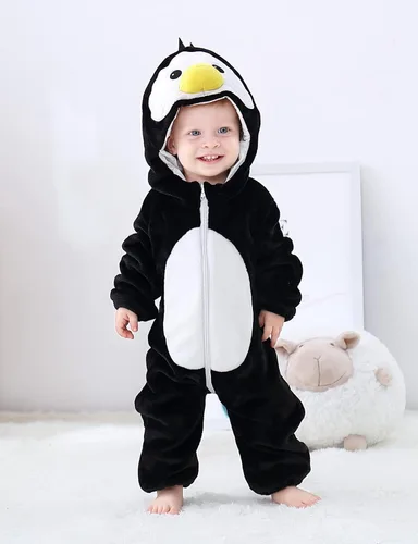 Vista 5 de BJWEO - Lindo disfraz para bebé, niñas y niños pequeños y recién nacidos, disfraz de Navidad, Halloween, enterizo de invierno, piyamas de cosplay
