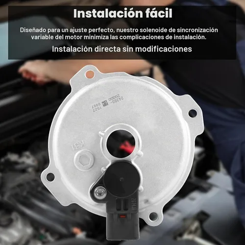 Vista 6 de 24360-2GGD0 - Solenoide VVT de sincronización de válvula variable con sensor compatible con Hyundai Santa Fe/Sonata/Tucson 2017-2021, Kia