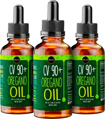 Vista 7 de Maju Superfoods Gotas de Aceite de Orégano, Potente 90%+ Carvacrol (1 fl Oz) Aceite Esencial Líquido de Orégano Mediterráneo Silvestre, Aceite