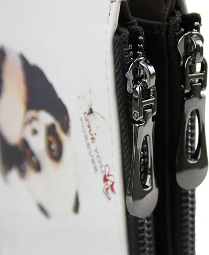 Vista 7 de Cartera plegable de piel sintética para mujeres y niñas, Panda
