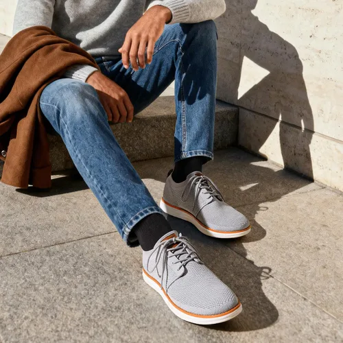 Vista 3 de Bruno Marc Zapatillas de malla para hombre Oxfords ligeras