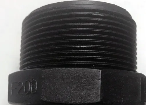 Vista 3 de Adaptador de válvula de asas IBC 2 "macho NPT rosca fina a plástico Camlock macho
