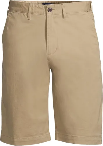 Vista 4 de Lands' End Pantalones cortos chinos de 11 pulgadas para hombre, cómodos y cómodos