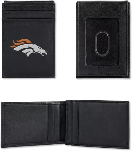 Vista 29 de NFL Rico Industries - Cartera bordada con bolsillo frontal, gran artículo de regalo, San Francisco 49Ers, Bolsillo frontal