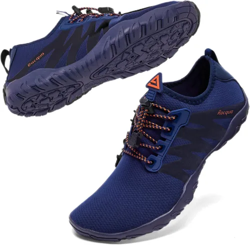 Vista 2 de Racqua Zapatos de agua para hombre y mujer, de secado rápido, zapatos acuáticos ligeros, zapatos de playa descalzos para nadar