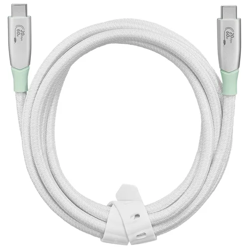 Vista 21 de Insignia Cable trenzado USB-C a USB-C (5 pies, morado claro)