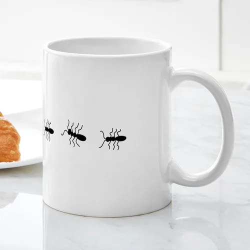Vista 4 de CafePress ANTS Mugs Taza de café de cerámica de 11 oz (11.0 fl oz)