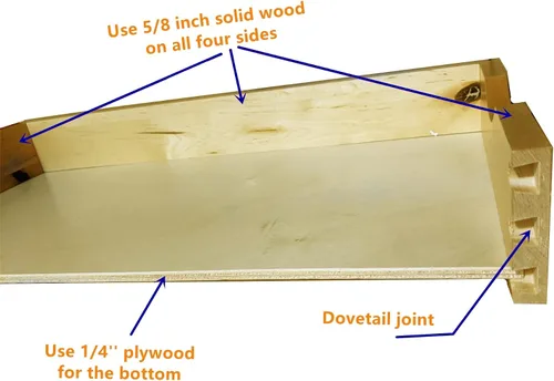 Vista 5 de D.I.Y - Cajón extraíble de 11 pulgadas, bandeja rodante de madera para base de cocina, organizador deslizante para almacenamiento de despensa