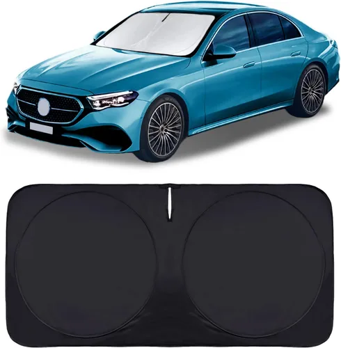 Vista 51 de Parasol para parabrisas de ajuste personalizado, cubierta para ventana delantera, visera plegable 210T, protector que bloquea los rayos ultravioleta
