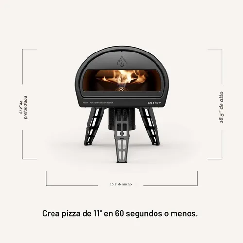 Vista 2 de Gozney Roccbox - Horno de pizza para exteriores, portátil, a gas y leña