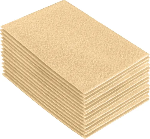 Vista 109 de FabricLA Hojas de fieltro acrílico para manualidades, cuadrados de fieltro precortados suaves de 4 x 4 pulgadas (3.9 in x 3.9 in), utiliza hojas