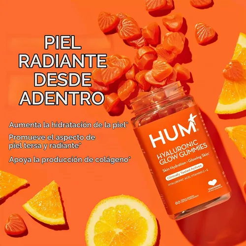 Vista 5 de HUM Gomitas Hyaluronic Glow con ácido hialurónico, vitamina C, mandarina