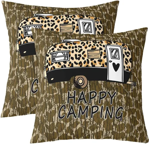 Vista 28 de Erosebridal American Flag Cushion Cases 16x16 Inch Set of 2 Army Green Camo Throw Pillow Covers Bear Claw Hunting Theme Pillow Covers Camoflage