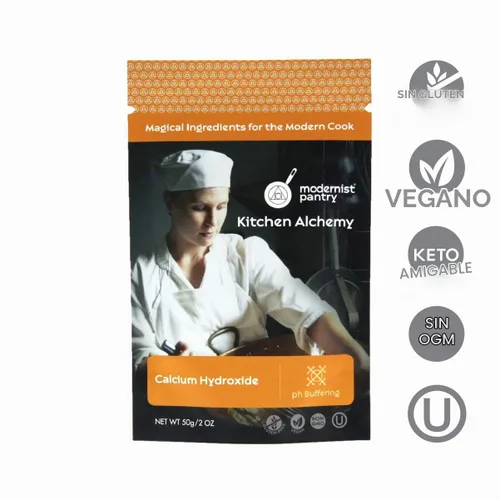 Vista 2 de Hidróxido de calcio puro [lima apagada] Sin OMG Vegano sin gluten - 50g/2oz