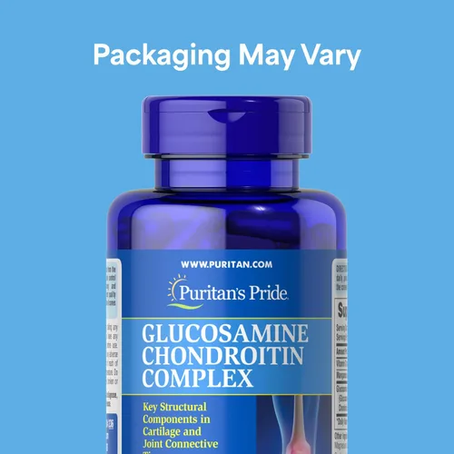 Vista 2 de Puritan's Pride Complejo de glucosamina condroitina para mujeres y hombres, suplemento dietético para la salud de las articulaciones, 120 cápsulas
