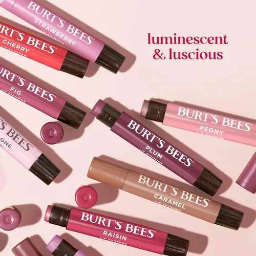 Vista 11 de Burt's Bees Shimmer - Juego de tinte labial tintado, hidratante para hidratación durante todo el día con acabado pigmentado brillante