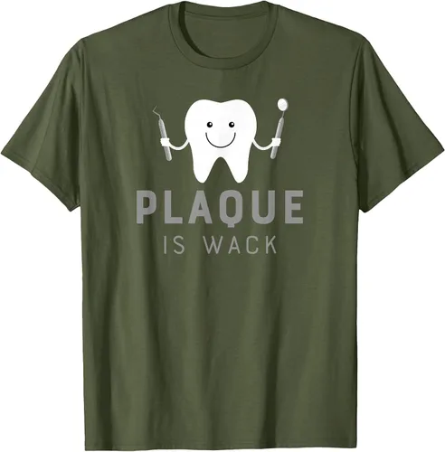 Vista 45 de Plaque is Wack Funny Dental Hygienist T-Shirt Asphalt Grey