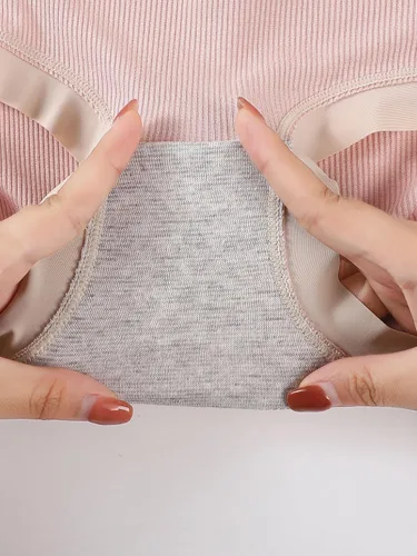 Vista 3 de SHENHE Bragas de maternidad para mujer, de tiro bajo, ropa interior posparto