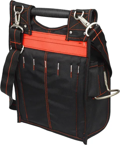 Vista 4 de Hultafors Work Gear HT5609 - Bolsa de herramientas profesional con cremallera, bolsa de herramientas con cremallera, mango de goma ergonómico