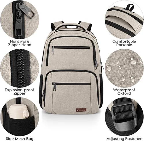 Vista 3 de Mochila para niñas y mujeres, mochila escolar para adolescentes y niños, mochila ligera e informal para la escuela secundaria, mochila de viaje