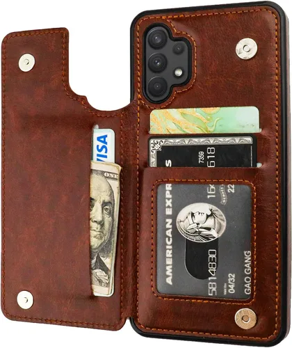 Vista 54 de ONETOP - Funda tipo cartera para Samsung Galaxy S22 con tarjetero, color negro Kickstand,ID/Cash Holder,Case Wallet with Card Slots,Double